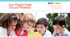 Desktop Screenshot of oasispediatricdentalcare.com