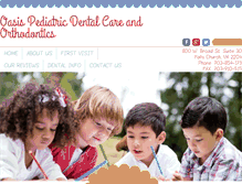Tablet Screenshot of oasispediatricdentalcare.com